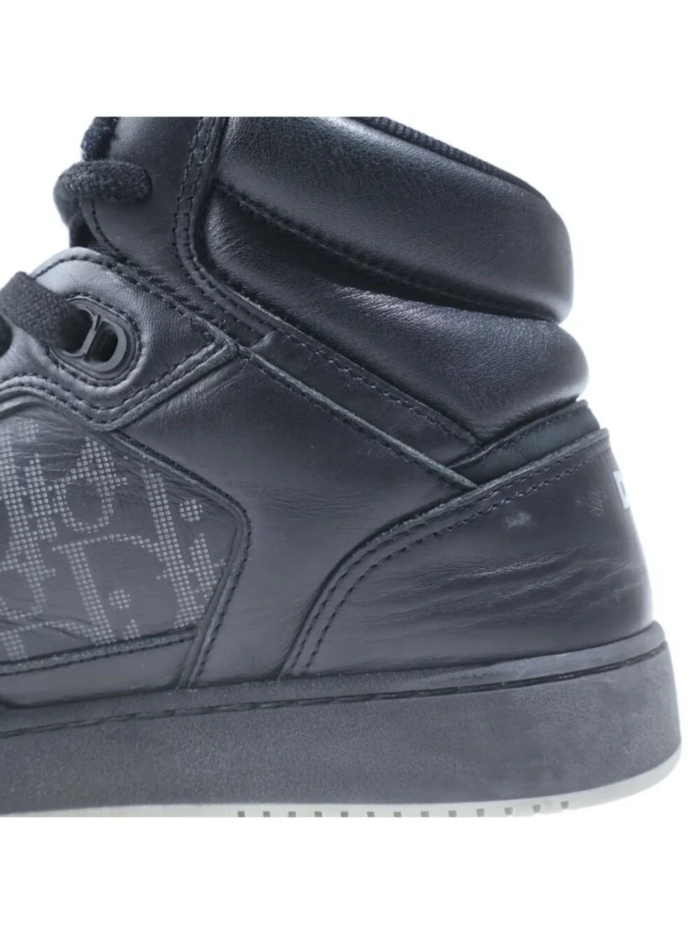 Dior High Black Oblique Galaxy Cut Sneakers